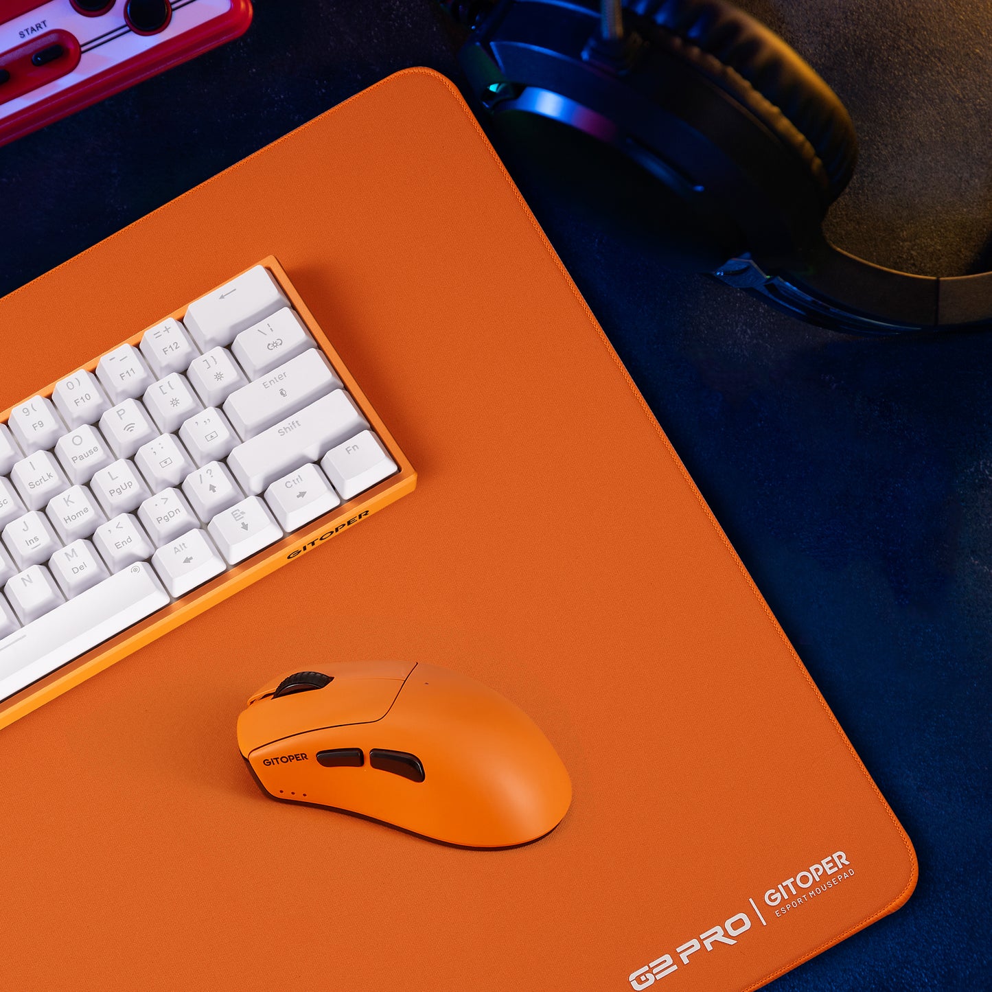 GITOPER G2 PRO XL ゲーミングマウスパッド 490x420mm - 精密コントロール/スピードサーフェス、eスポーツ&FPSゲーム用ノンスリップソフトベース