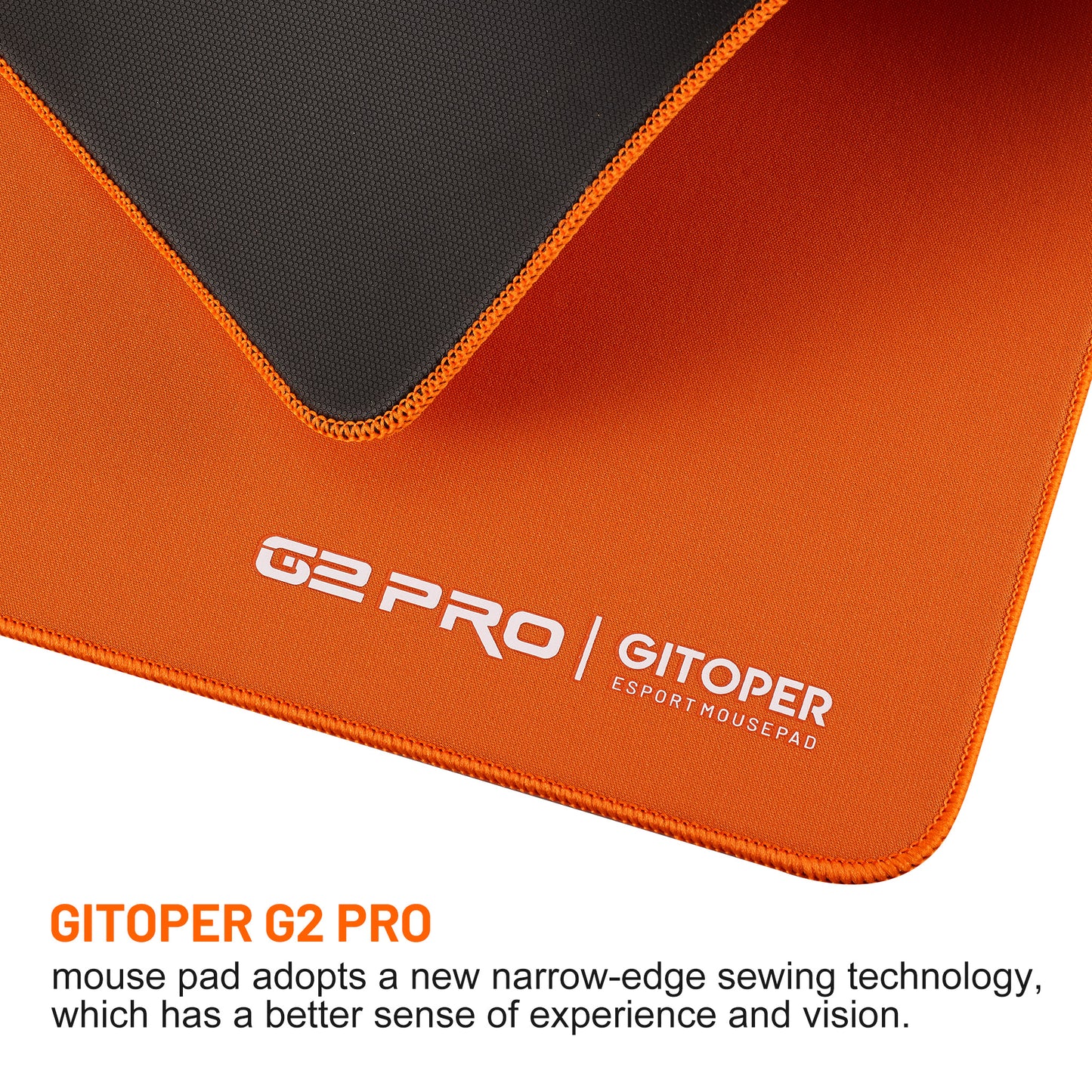 GITOPER G2 PRO XL ゲーミングマウスパッド 490x420mm - 精密コントロール/スピードサーフェス、eスポーツ&FPSゲーム用ノンスリップソフトベース
