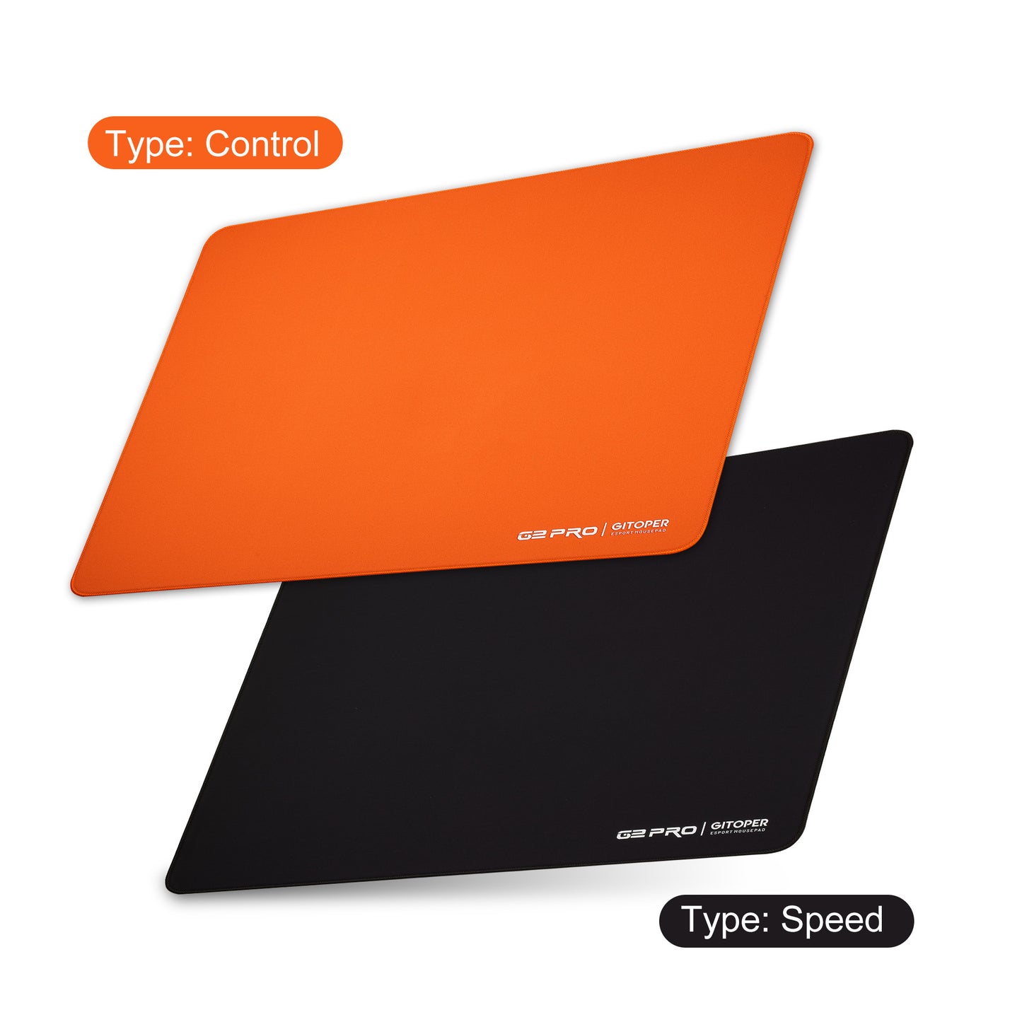 GITOPER G2 PRO XL ゲーミングマウスパッド 490x420mm - 精密コントロール/スピードサーフェス、eスポーツ&FPSゲーム用ノンスリップソフトベース