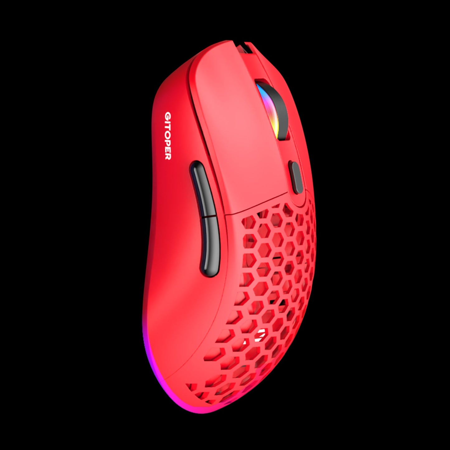 GITOPER G3 Light Weight Wireless DIY Gaming Red Mouse