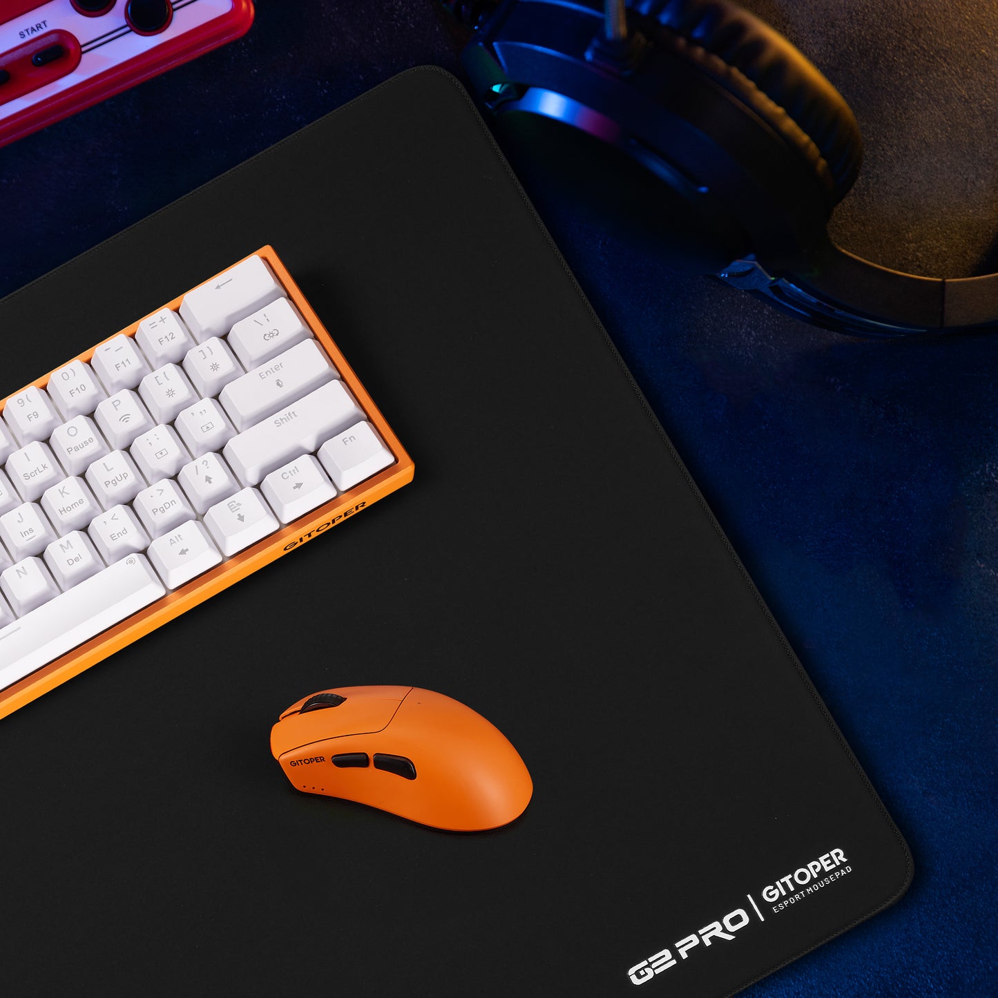 GITOPER G2 PRO Esports Gaming Mouse Pad-Soft Base Non-slip with Smooth Control and Speed Surface Fabric Type