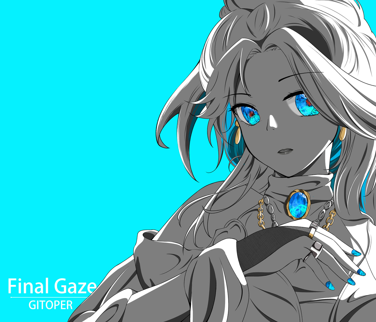 GITOPER Final Gaze Anime Gaming Mouse Pad - Cloth Surface Control Type