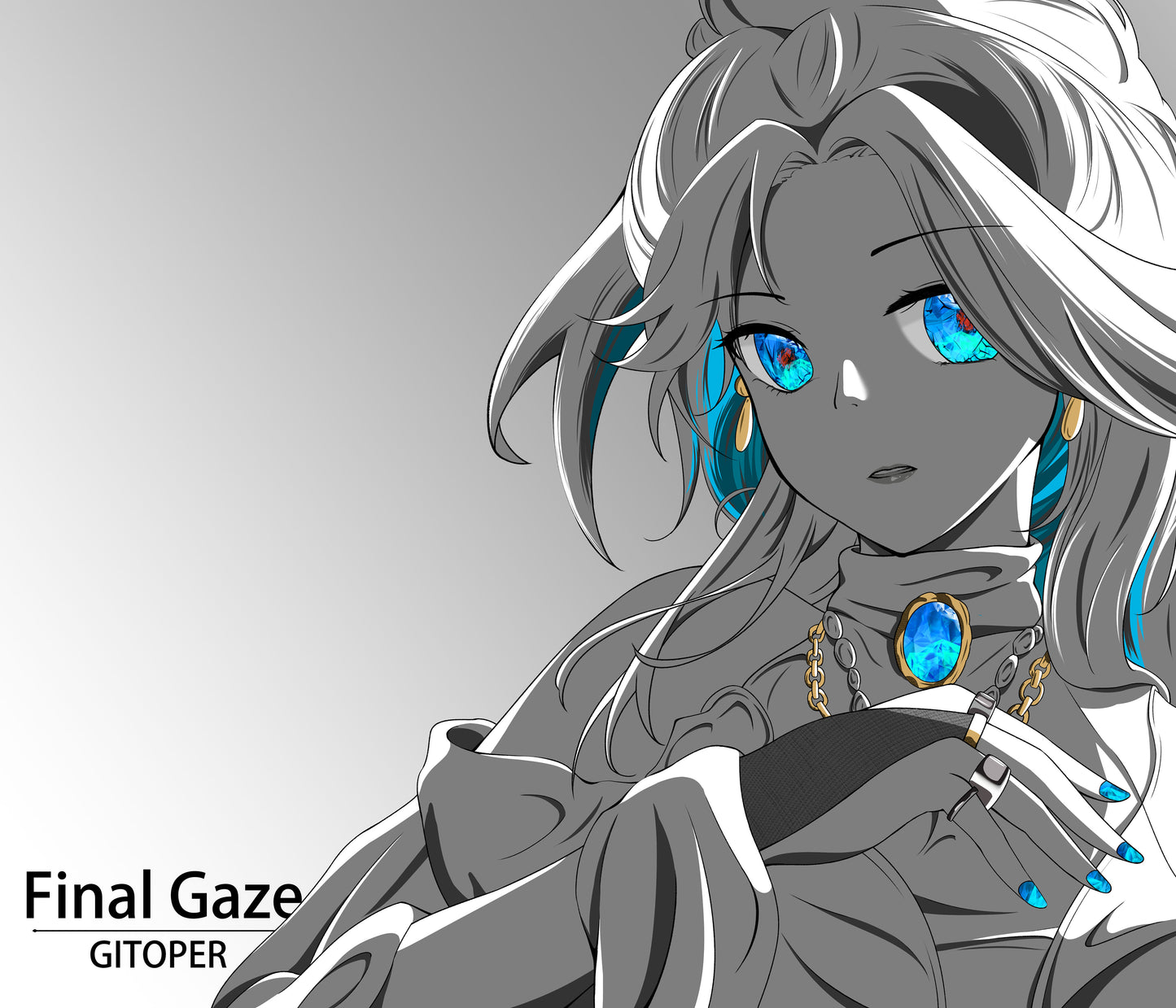 GITOPER Final Gaze Anime Gaming Mouse Pad - Cloth Surface Control Type