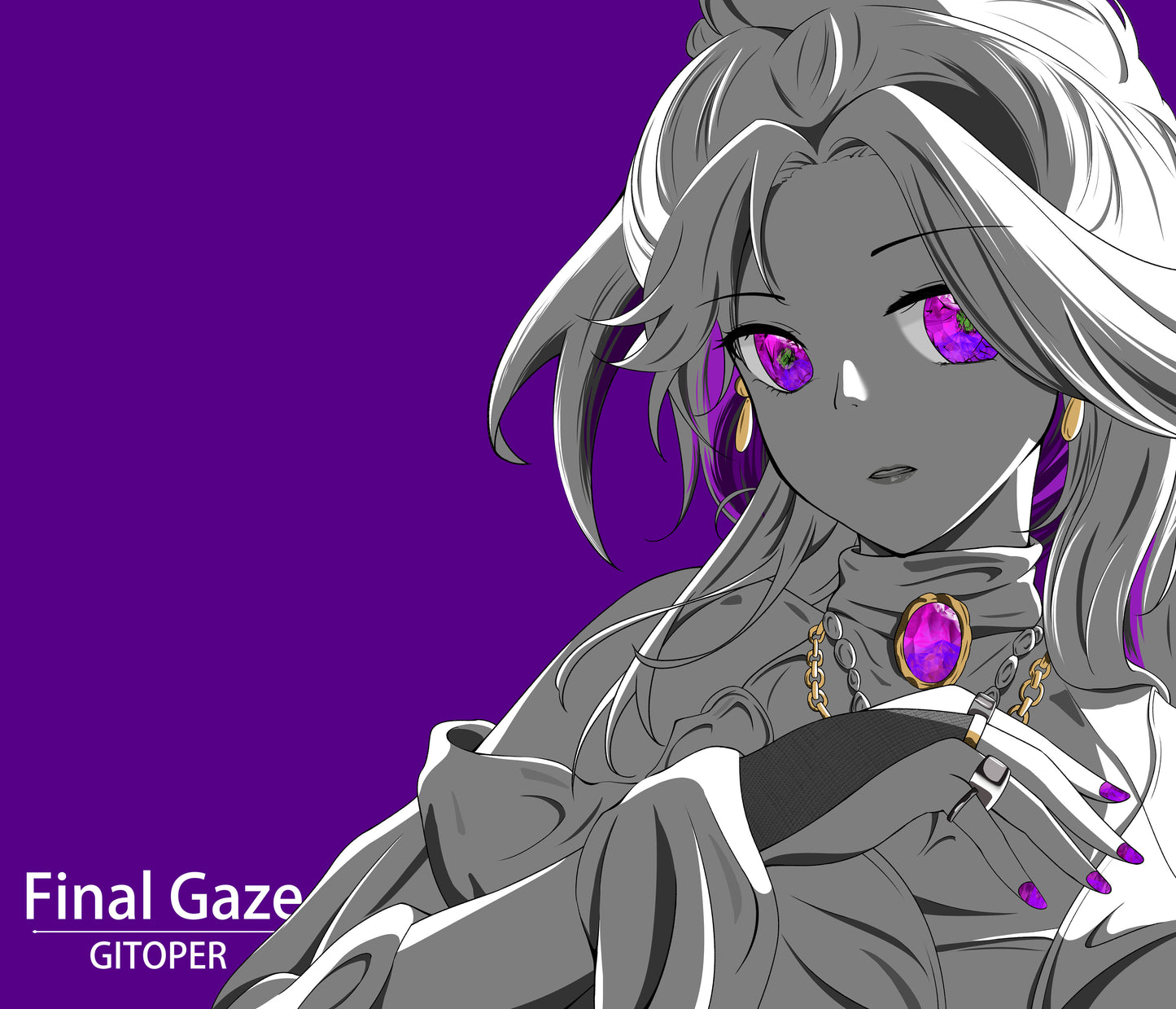 GITOPER Final Gaze Anime Gaming Mouse Pad - Cloth Surface Control Type