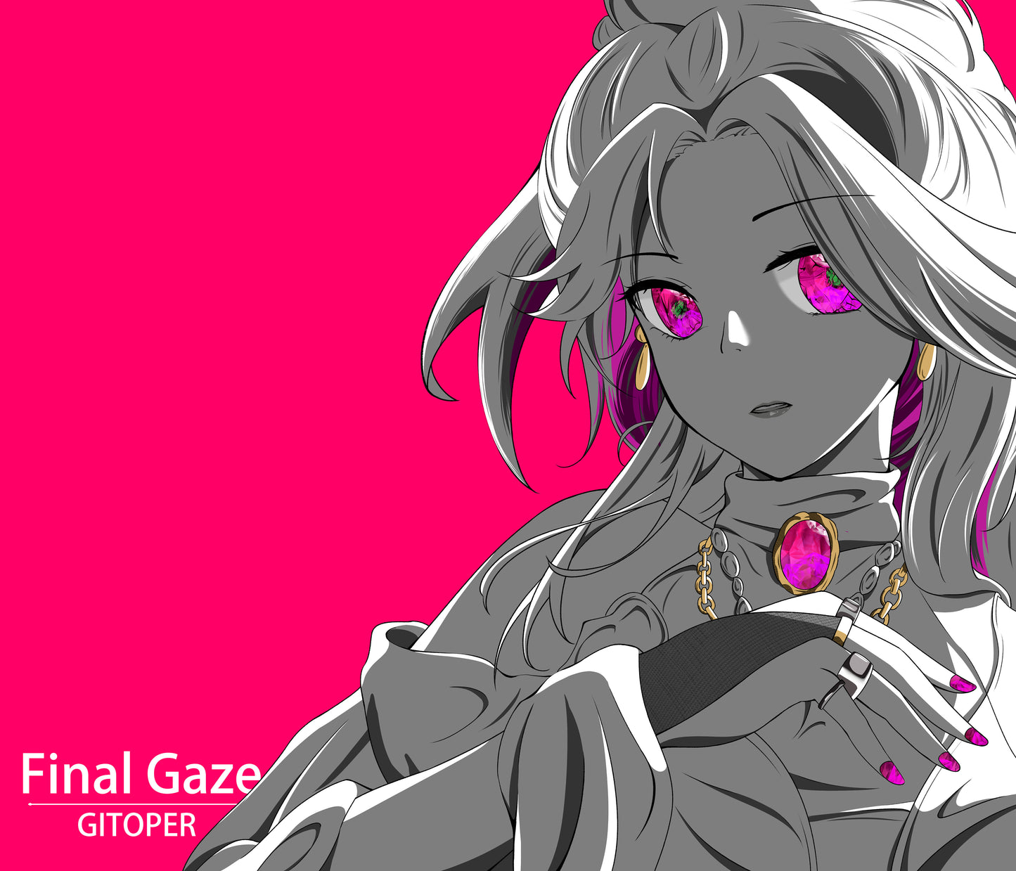 GITOPER Final Gaze Anime Gaming Mouse Pad - Cloth Surface Control Type