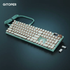 Mechanical Keyboard GITOPER  Punk Keycaps Three Link Modes