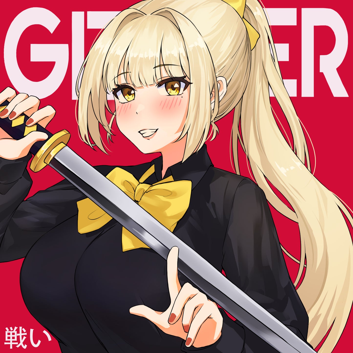 GITOPER 2D Artwork Anime-inspired Gaming Mouse Pad-Setsuna Control First Form（Type-I)-Control Type Surface
