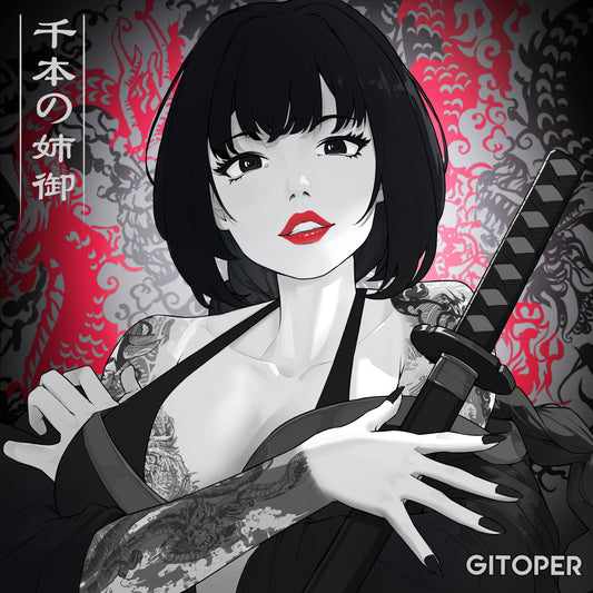 GITOPER 2Dアートワーク アニメ風ゲーミングマウスパッド - 千本ロイヤルガールズ / 第三形態（Type-III) - コントロール